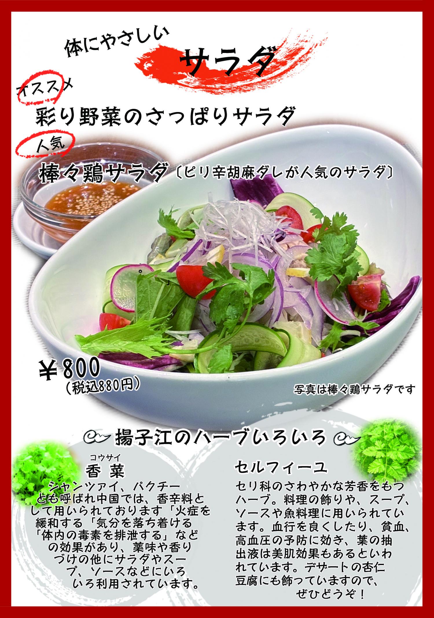 体にやさしいサラダ