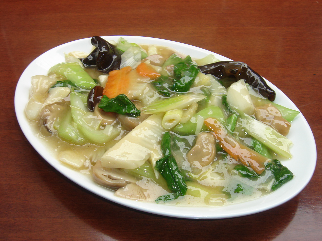 青菜ときのこのあっさり炒め